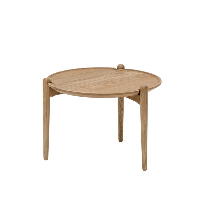 Aria Bijzettafel laag, Ø 50 x 37 cm, eiken van Design House Stockholm