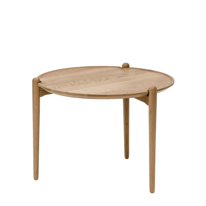 Aria Bijzettafel hoog, Ø 60 x 46 cm, eiken van Design House Stockholm