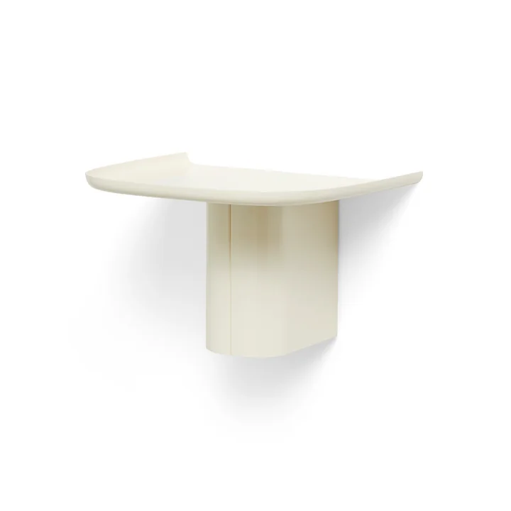 Korpus Wandplank met kapstokhaak, S, creme by HAY