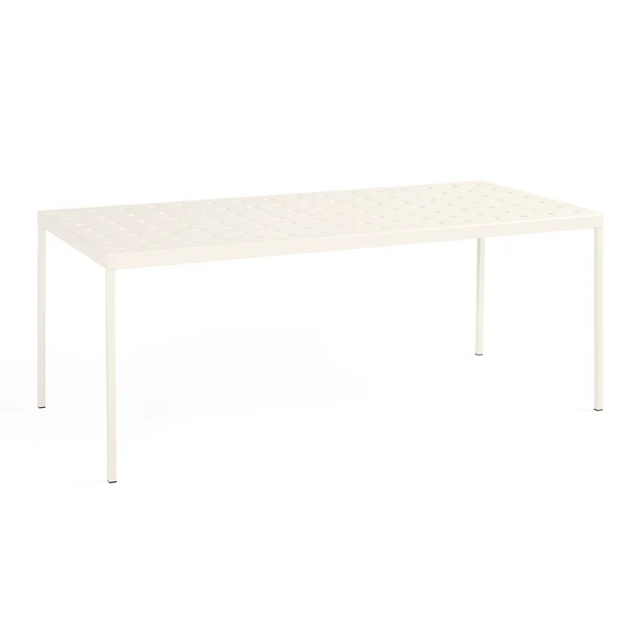 Balcony Eettafel, 190 x 87 cm, krijtbeige van HAY