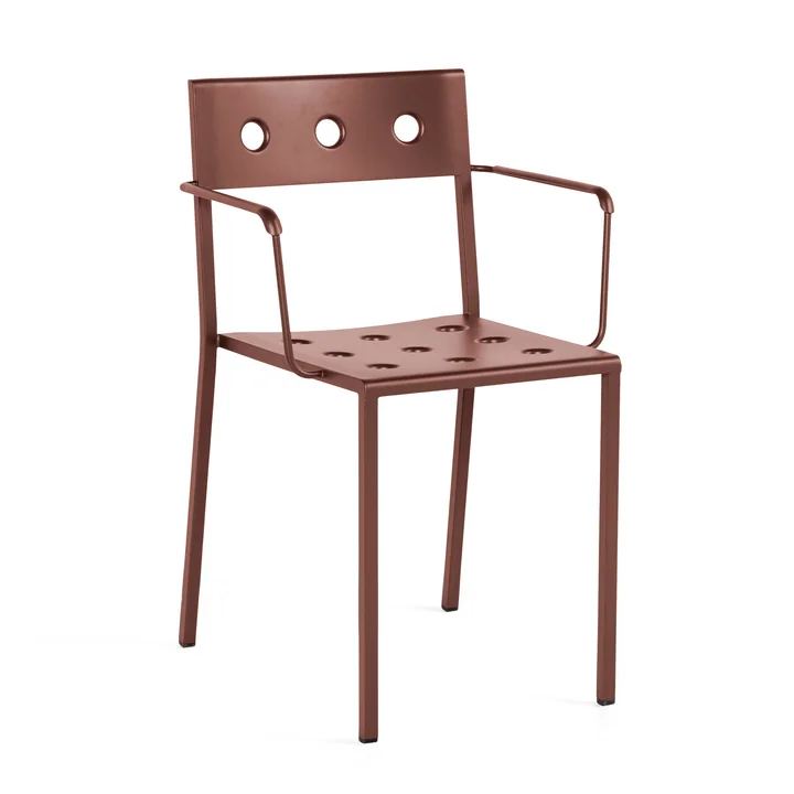 Balcony Fauteuil, iron red door HAY