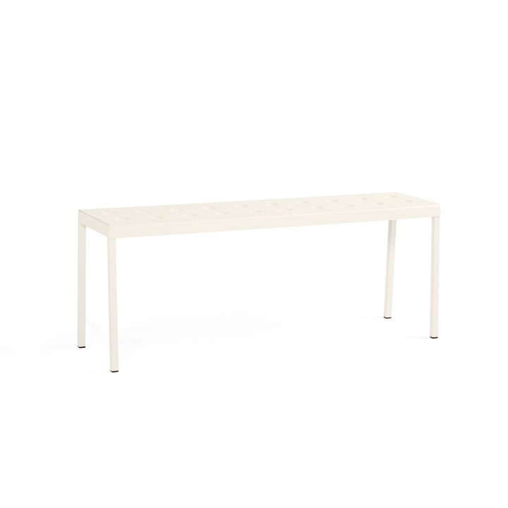 Balcony Bank, L 119,5 cm, krijt beige van Hay