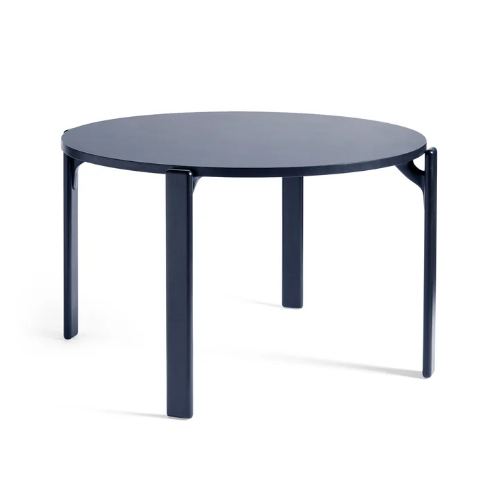 Rey Eettafel, Ø 128,5 cm, deep blue / laminaat koningsblauw van HAY