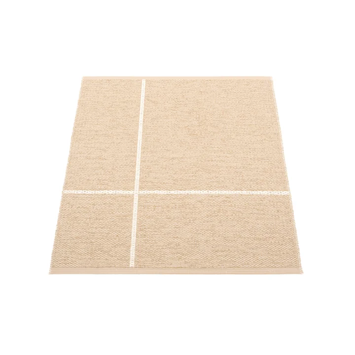 Fred Omkeerbaar vloerkleed, 70 x 90 cm, beige / vanille van Pappelina