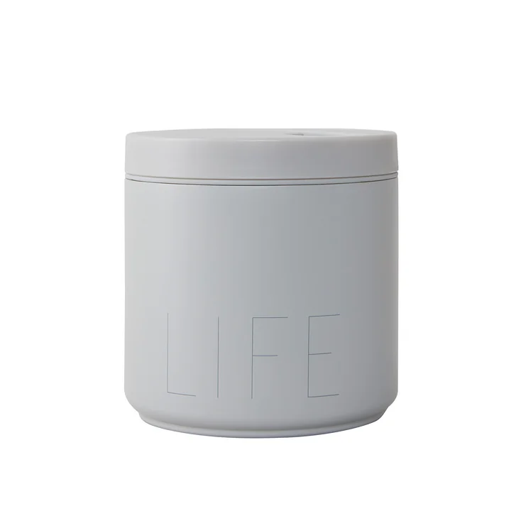 Travel Life Thermo Lunch Box large in Life / cool grey by Design Letters