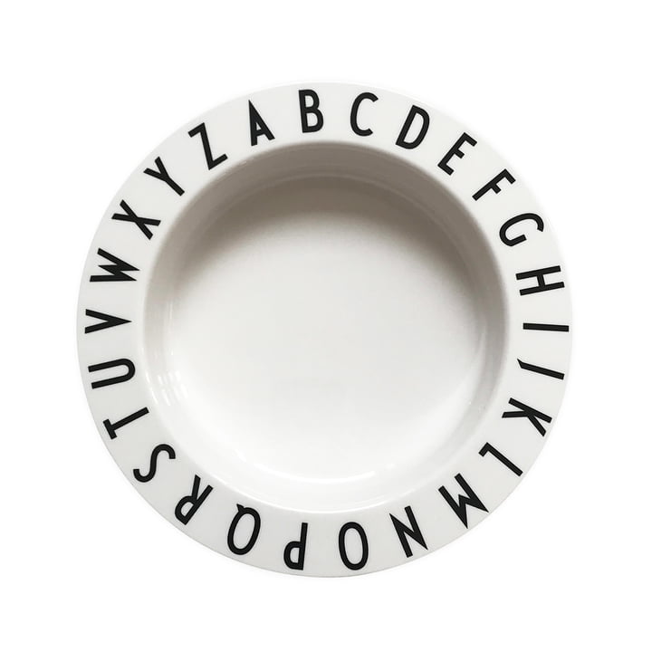Eat & Learn Tritan bord diep in wit van Design Letters