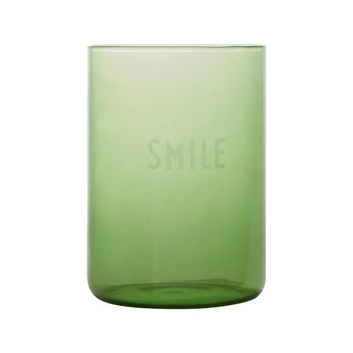 AJ Favourite Drinkglas in Smile / groen van Design Letters .