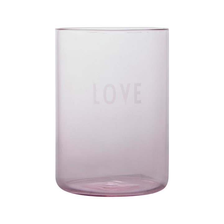 AJ Favourite Drinkglas in Love / rose by Design Letters
