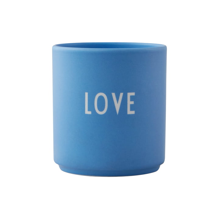 AJ Favourite Porseleinen mok, Love in sky blue van Design Letters