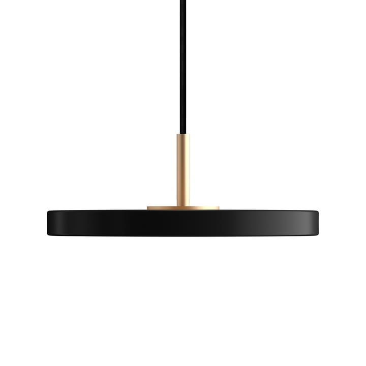 Asteria Micro LED hanglamp in messing / zwart van Umage