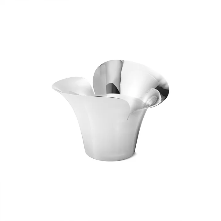 Bloom Botanica bloempot, 222 mm, zilverkleurig by Georg Jensen