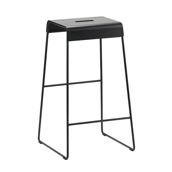 A-Stool barkruk, H 65 cm, zwart by Zone Denmark