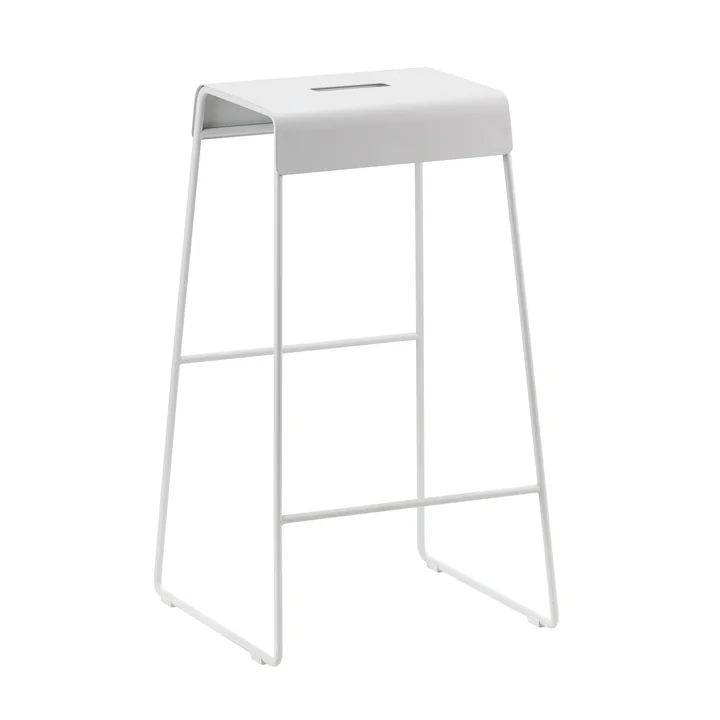 A-Stool barkruk, H 65 cm, zacht-grijs by Zone Denmark