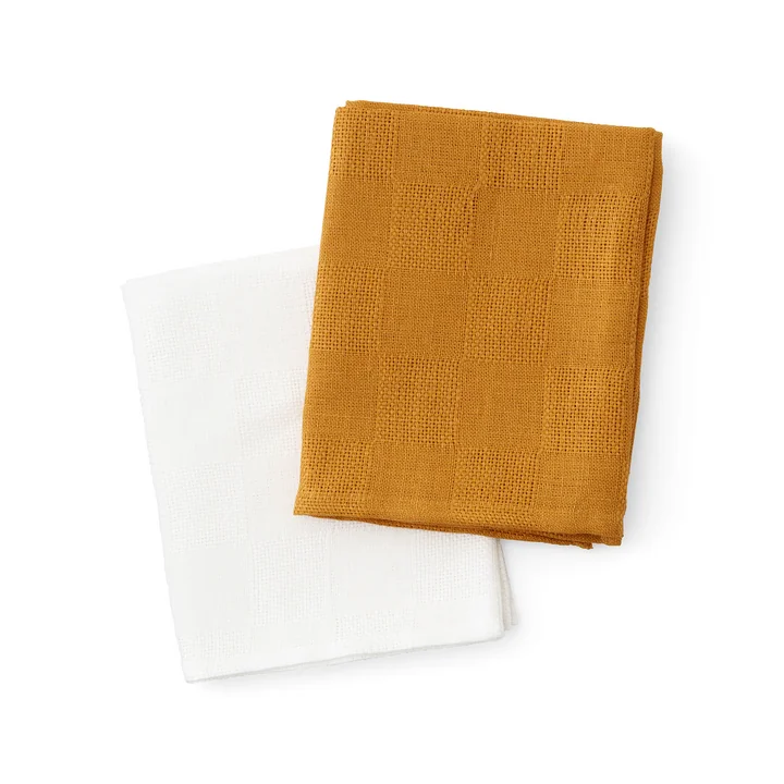 Papilio Theedoek 40 x 64 cm, oker (set van 2) van Audo