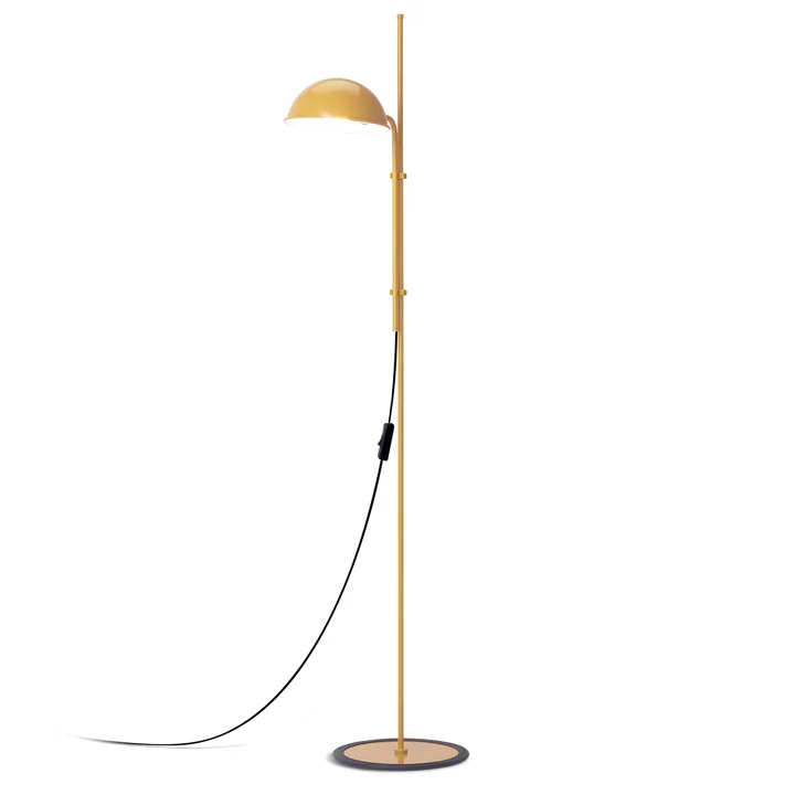 Funiculí Staande lamp, H 135 cm, mosterd van marset