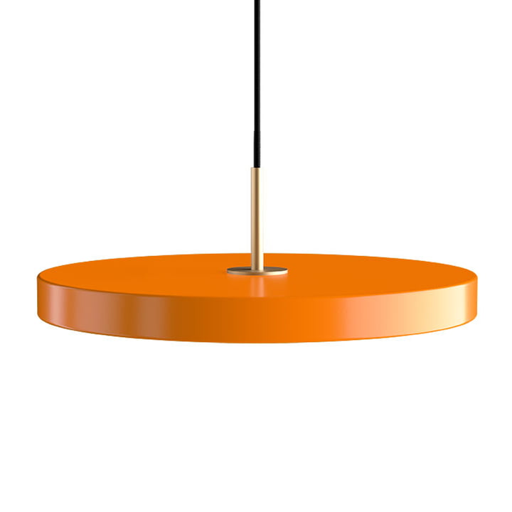 De Asteria LED hanglamp van Umage , messing / nuance oranje