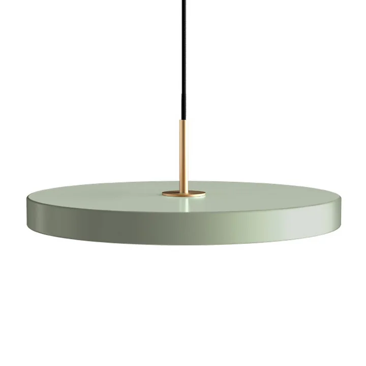 De Asteria LED hanglamp van Umage , messing / nuance olijf