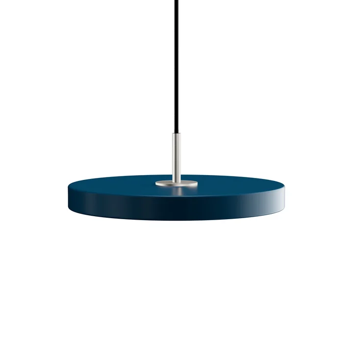 De Asteria Mini LED hanglamp van Umage in staal / petrol