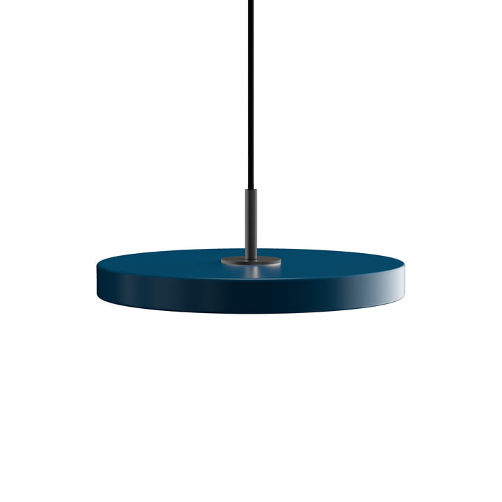 De Asteria Mini LED hanglamp van Umage in zwart / petrol