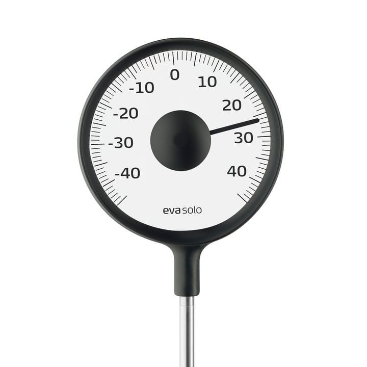 Buitenthermometer van Eva Solo in de kleur zwart (met staaf)