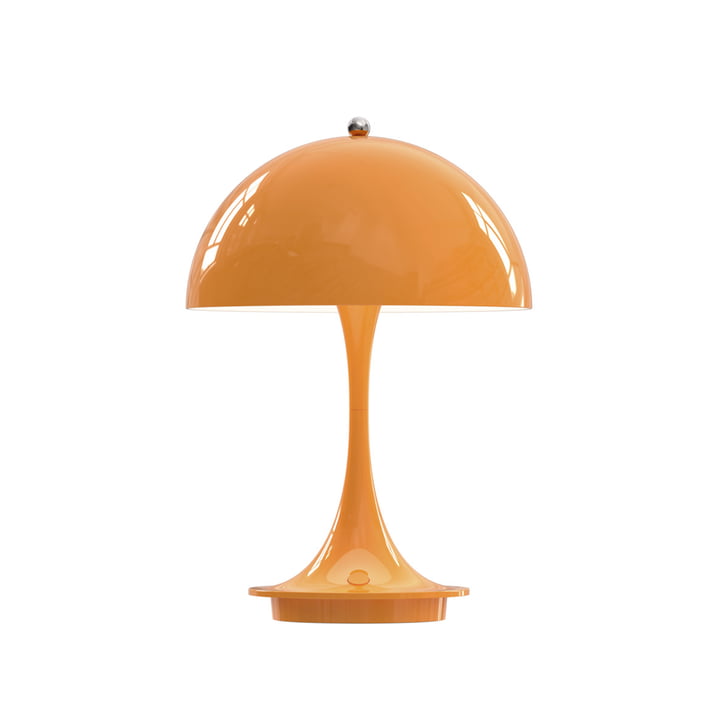 Panthella Portable Oplaadbare LED tafellamp, oranje van Louis Poulsen