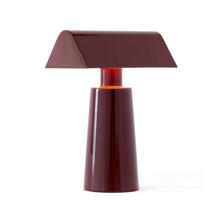 Caret MF1 Batterij lamp, donker bordeaux van & Tradition