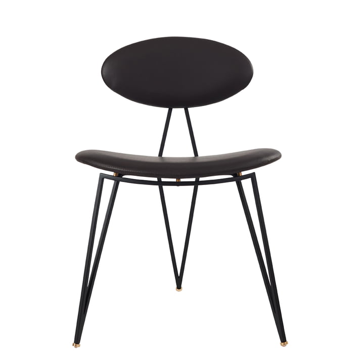 Semper Dining Chair van AYTM in de uitvoering zwart / java bruin