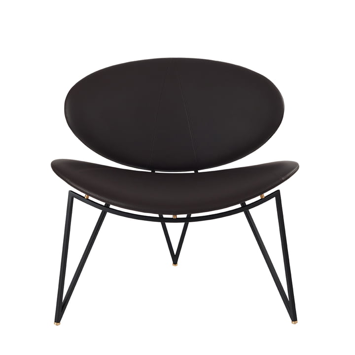 Semper Lounge Chair van AYTM in de kleurvariant zwart / java bruin
