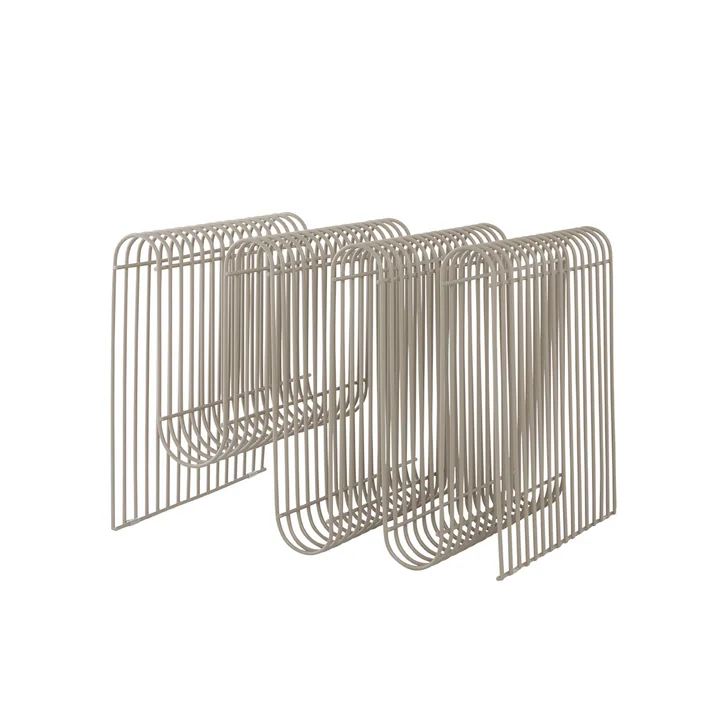 Curva Tijdschriftenhouder van AYTM in de kleur taupe