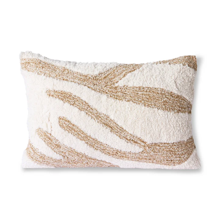 Fluffy Kussen van HKliving in kleur wit / beige