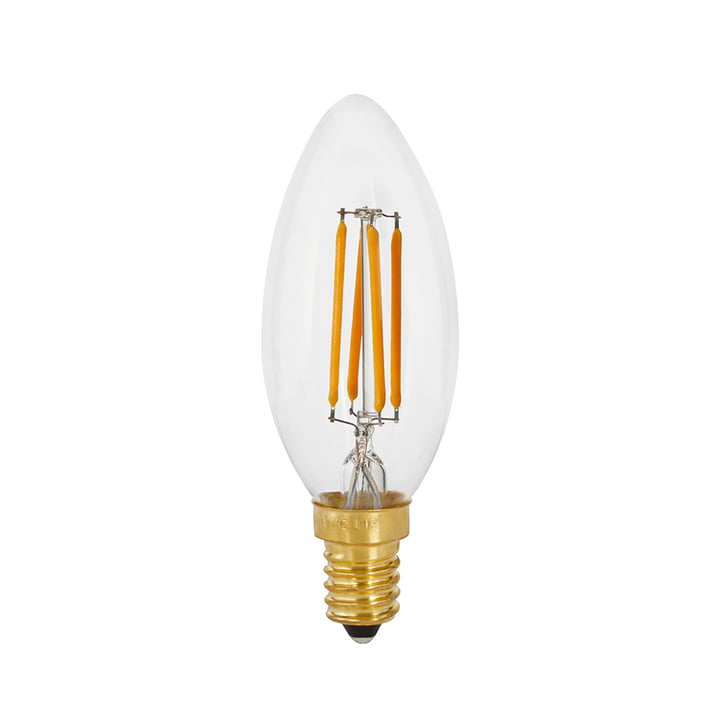 Kaars LED-lamp E14 4W, Ø 3,5 cm van Tala in helder