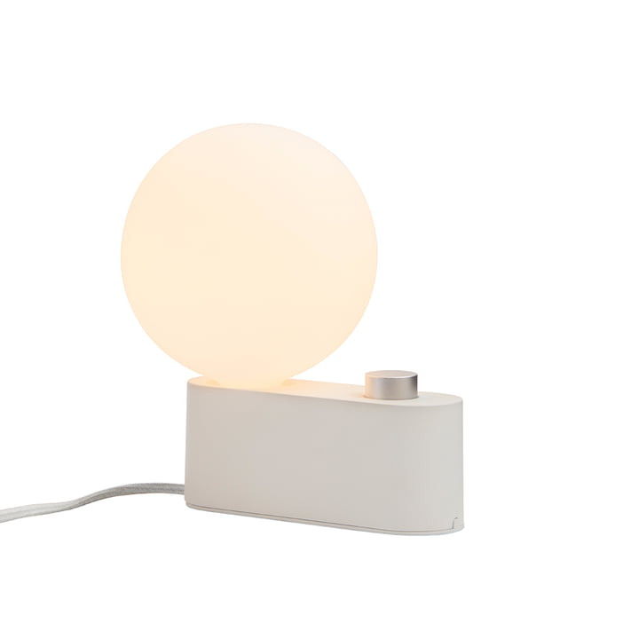 Alumina Tafellamp, chalk inclusief Sphere IV LED-lamp E27 8W, Ø 15 cm, wit mat van Tala