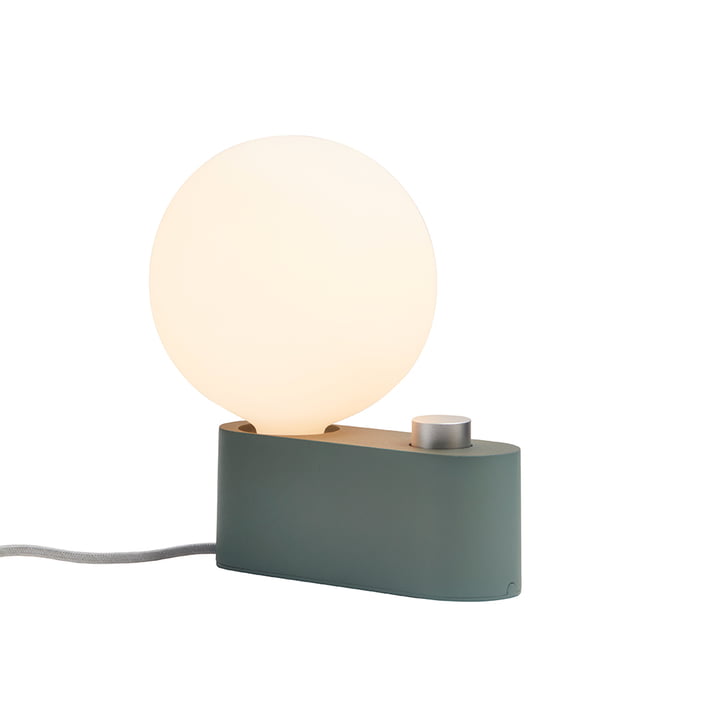 Alumina Tafellamp, sage inclusief Sphere IV LED-lamp E27 8W, Ø 15 cm, wit mat van Tala
