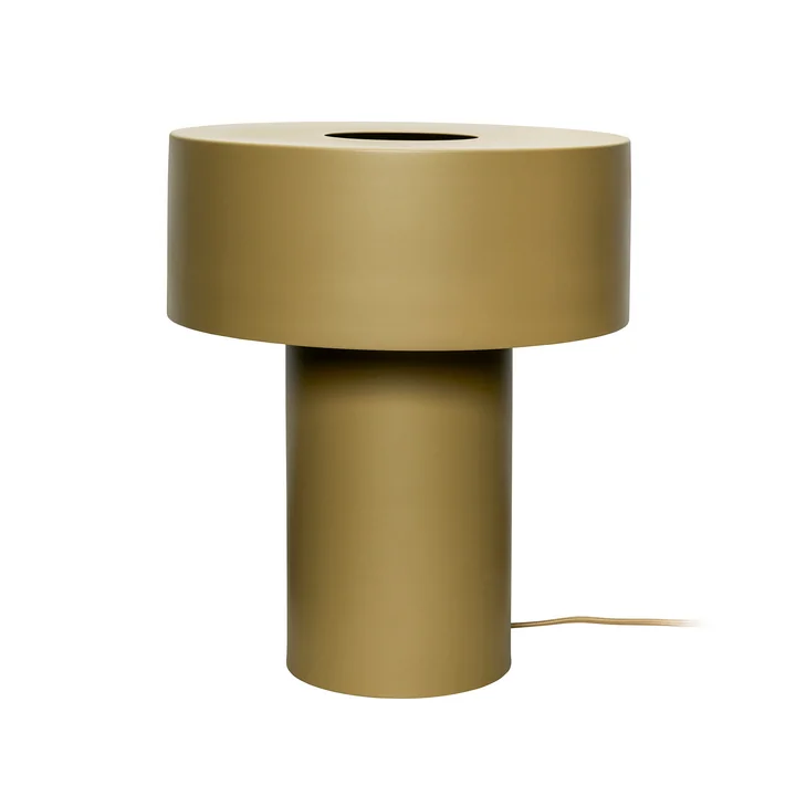 Aki Tafellamp van Hübsch Interior in de kleur kaki