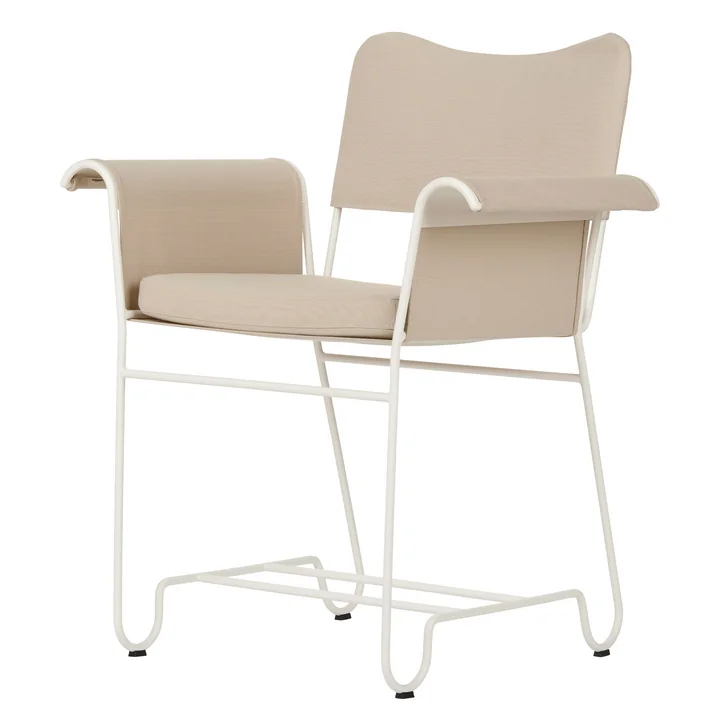 Tropique Outdoor Dining Chair, wit / Udine Limonata 12 van Gubi