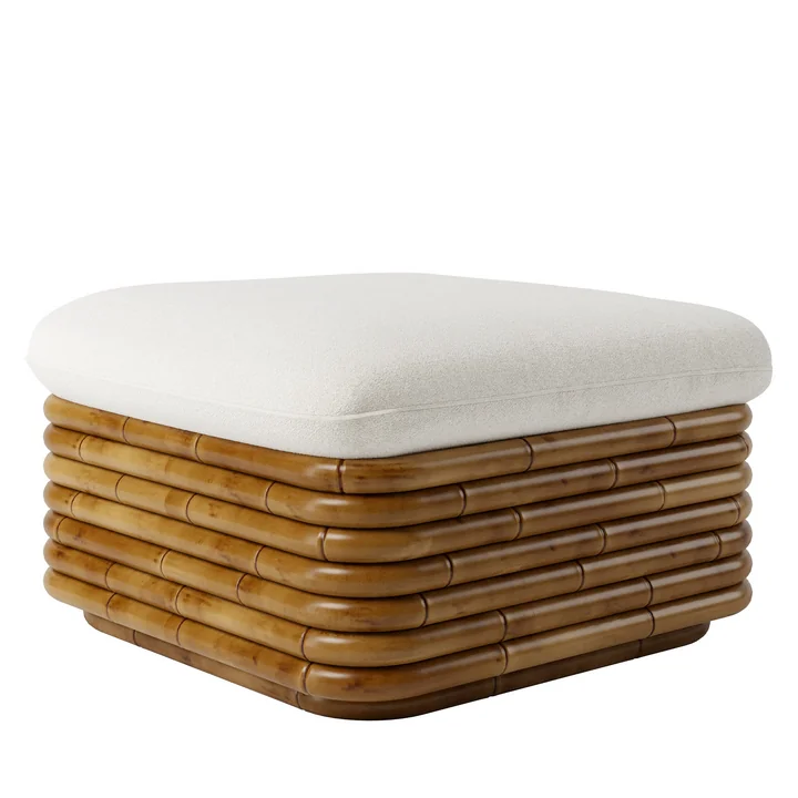 Bohemian 72 Outdoor Ottoman, Dedar (002, standaard) van Gubi