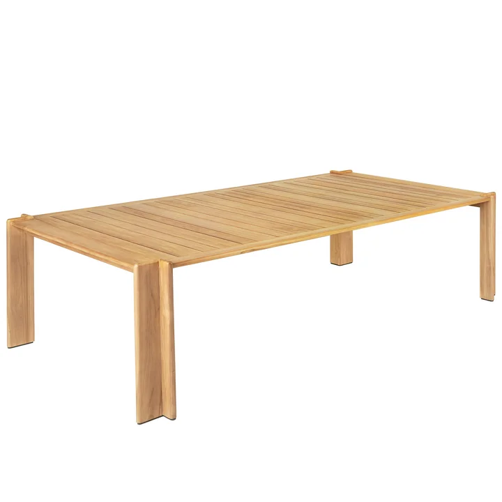 Atmosfera Dining Table Outdoor, 105 x 281 cm, teakhout van Gubi