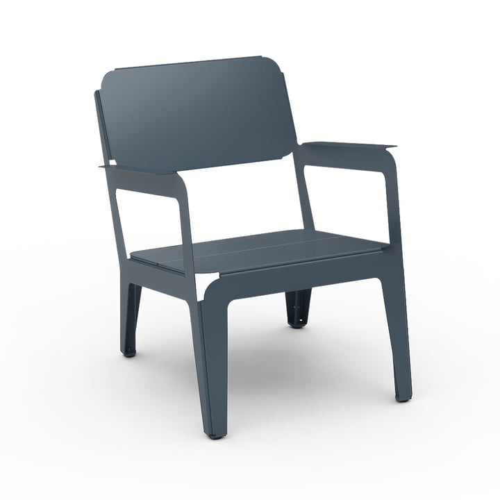 Bended Lounger Outdoor -Lounge stoel van Welevree in de kleur grijs blauw