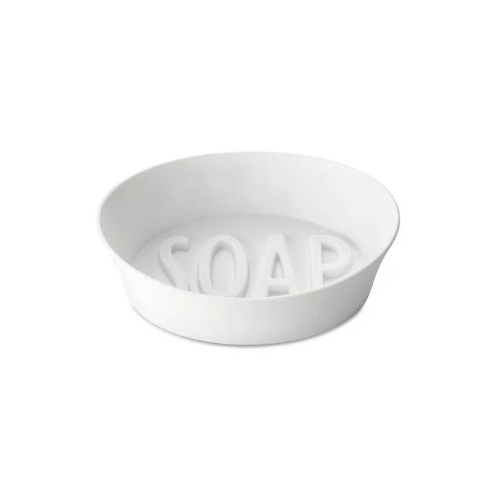 Soap Zeepbakje, gerecycled wit van Koziol