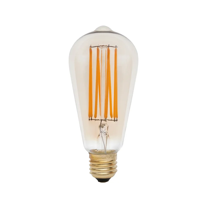 Squirrel Cage LED-lamp E27 3W, Ø 6,4 cm van Tala in transparant geel