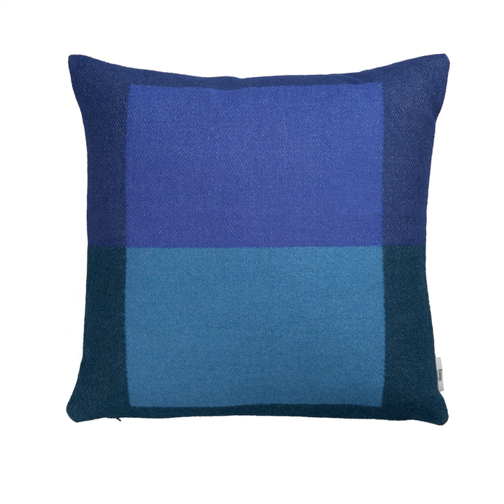 Syndin Kussen, 50 x 50 cm, blauw " well " van Røros Tweed