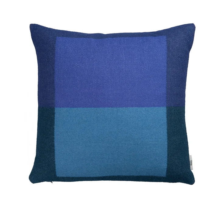 Syndin Kussen, 50 x 50 cm, blauw " well " van Røros Tweed
