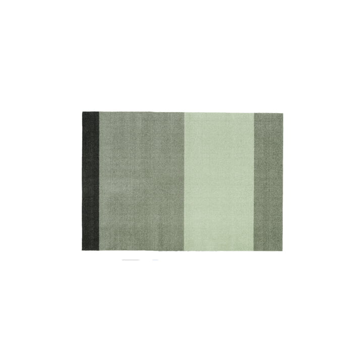 Stripes Horizontal Loper, 90 x 130 cm, licht / stoffig / donkergroen van Tica Copenhagen