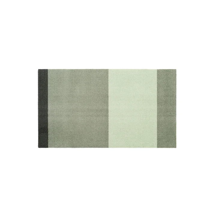 Stripes Horizontal Loper, 67 x 120 cm, licht / stoffig / donkergroen van Tica Copenhagen