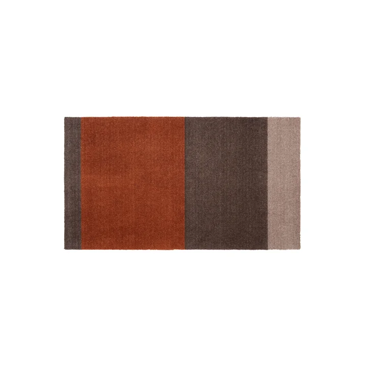Stripes Horizontal Loper, 67 x 120 cm, zand / bruin / terracotta van Tica Copenhagen