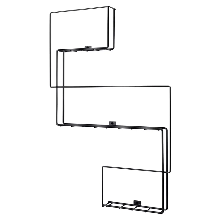 Revue Krant en brochure houder, zwart van Schönbuch