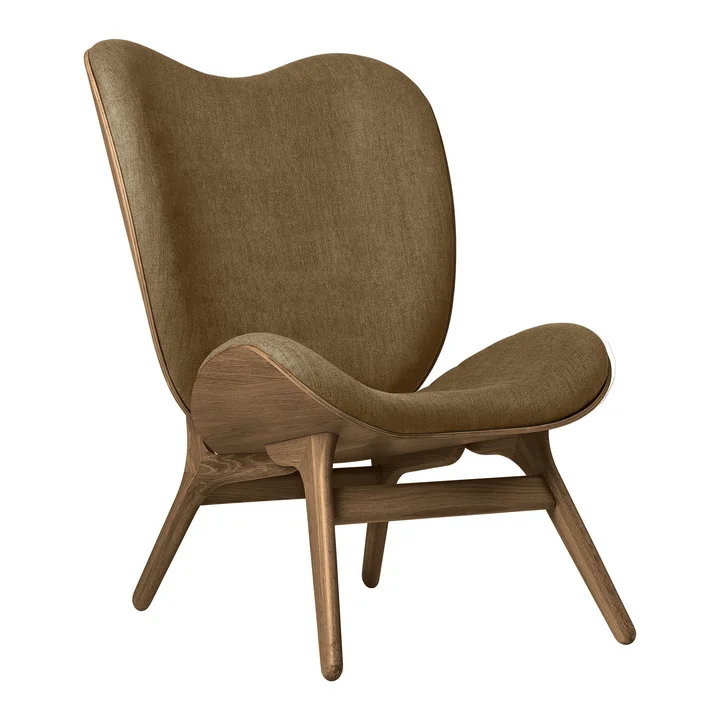 A Conversation Piece Tall Fauteuil van Umage in donker eiken afwerking / sugar brown