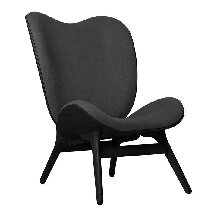 A Conversation Piece Tall Fauteuil van Umage in de uitvoering eiken zwart / shadow