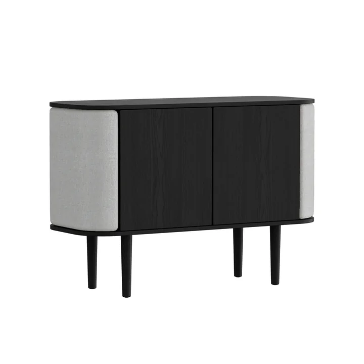 Treasures Sideboard met 2 deuren van Umage in de uitvoering eiken zwart / sterling