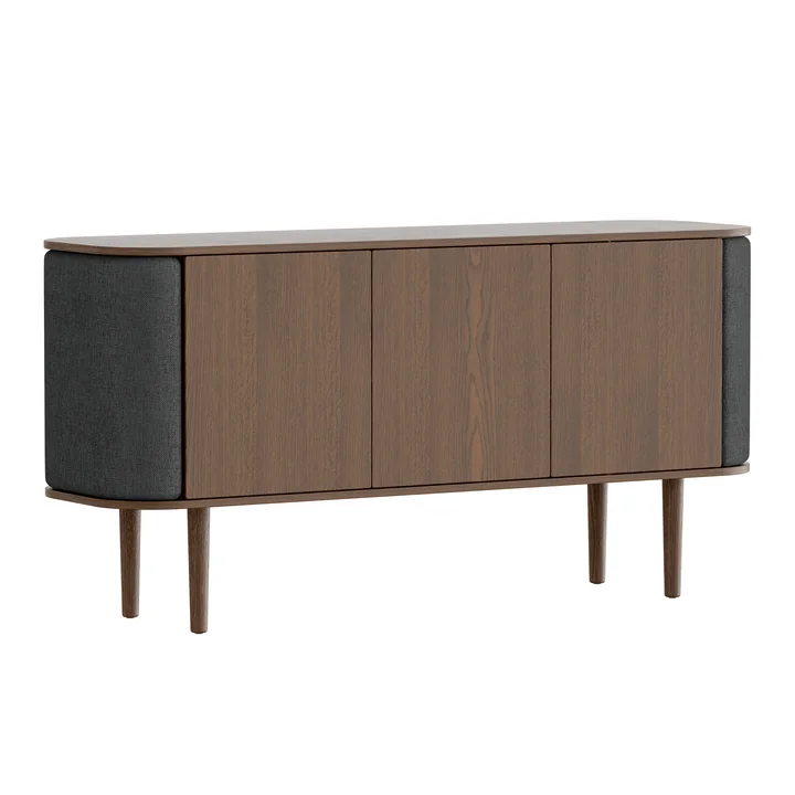 Treasures Sideboard met 3 deuren van Umage in de uitvoering donker eikenhout / shadow